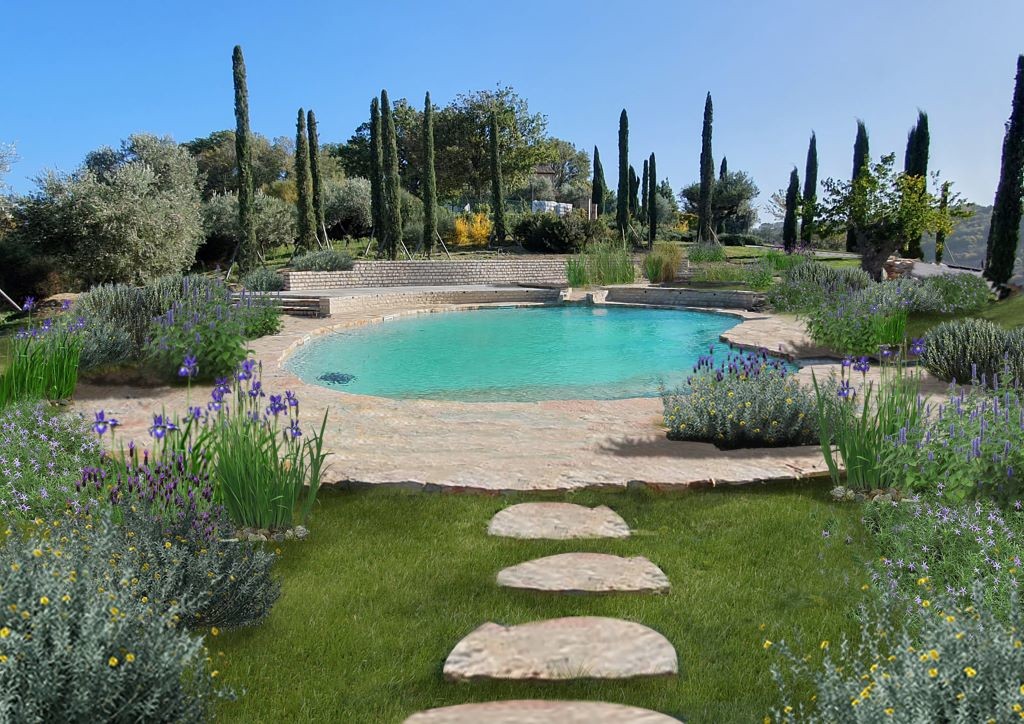 Natural pool and garden project
