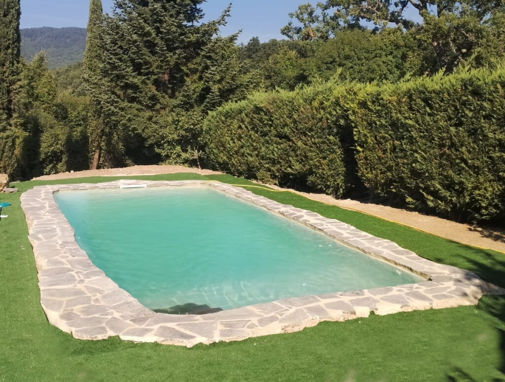 Piscina al sale realizzata